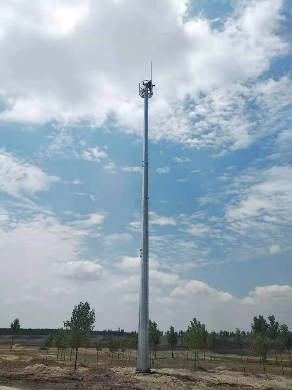 Ang single-tube tower ay may simple at makatwirang istraktura