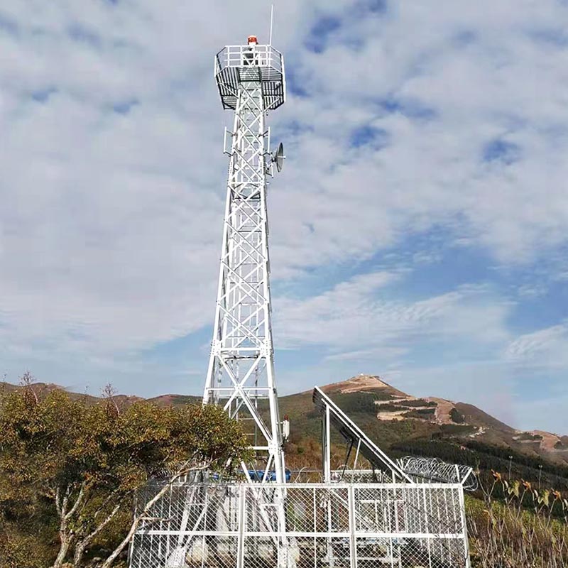 Apat na Column Angle Steel Monitoring Tower